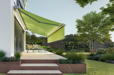 Grüne Markise