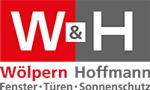 Das Logo der Firma W&H Fenster, Türen und Sonnenschutz