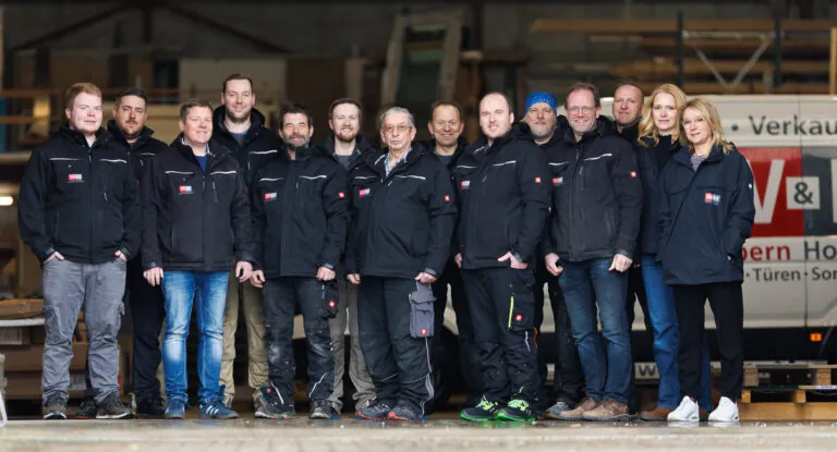 Gruppenbild von den Mitarbeitern von W & H